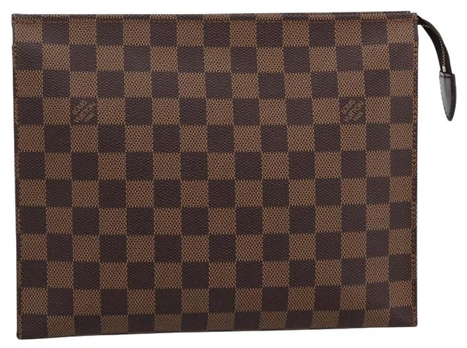 LOUIS VUITTON Damier Ebene Poche Toilette 26 Pouch N47543 LV Auth 202619A - vista 2