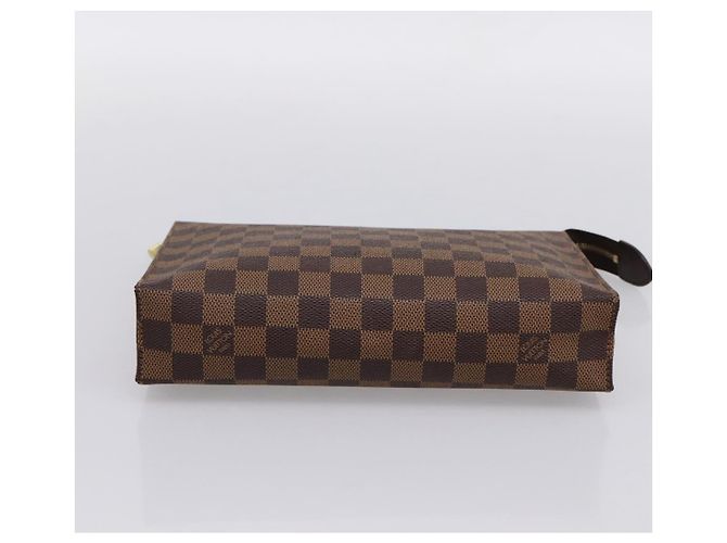 LOUIS VUITTON Damier Ebene Poche Toilette 26 Pouch N47543 LV Auth 202619A - vista 7