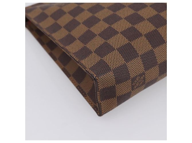 LOUIS VUITTON Damier Ebene Poche Toilette 26 Pouch N47543 LV Auth 202619A - vista 9