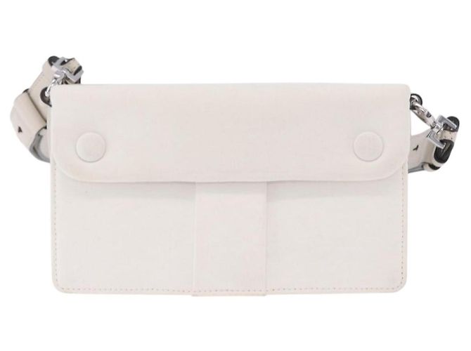 Maison Martin Margiela Maison Margiela Bolsa Horizontal New Rock Couro Branco Prata Auth BA15641V - vista 3