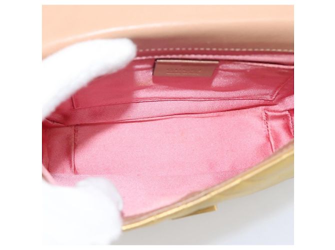 Borsa a tracolla con catena GUCCI in pelle dorata 432581 Auth 200769V D'oro - vista 16