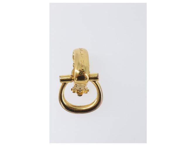 Céline CELINE Ohrringe Metal Gold Tone Auth ka6101 - Ansicht 2