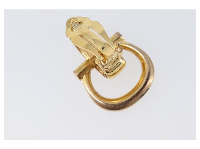 Céline CELINE Ohrringe Metal Gold Tone Auth ka6101 - Ansicht 7