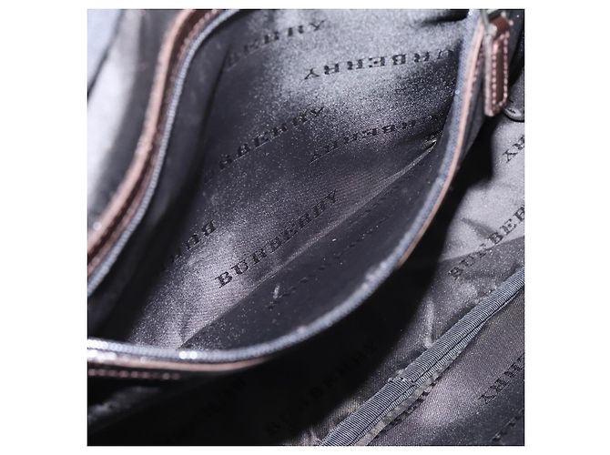 BURBERRY Nova Check Schultertasche Canvas Beige Silver Auth 202667 Silber - Ansicht 20