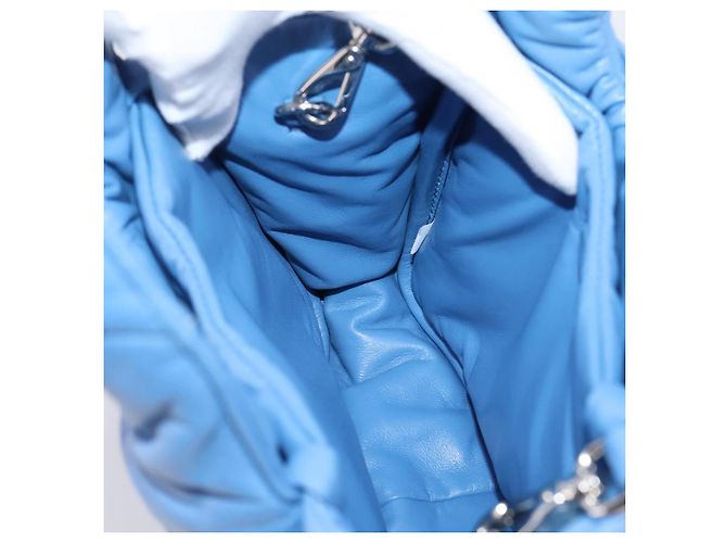 PRADA Handtasche aus Leder 2way Blau Silber authentisch 203202SAM - Ansicht 20