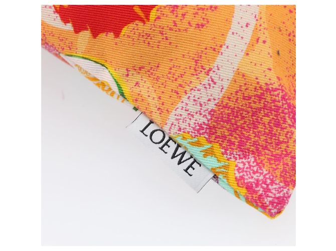 Borsa a mano LOEWE in tela collaborazione Paula's Ibiza Rosa Auth BA15695A - vista 17