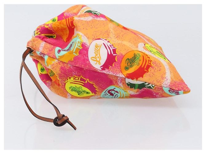 Borsa a mano LOEWE in tela collaborazione Paula's Ibiza Rosa Auth BA15695A - vista 4