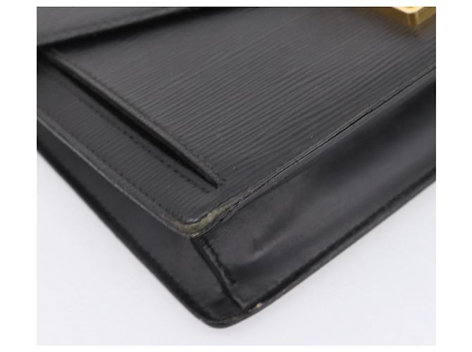 LOUIS VUITTON Epi Serie Dragonne Clutch Bag Black Noir M52612 LV Auth 202460 Nero - vista 14