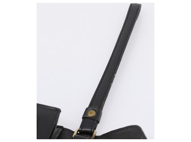 LOUIS VUITTON Epi Serie Dragonne Clutch Bag Black Noir M52612 LV Auth 202460 Nero - vista 8
