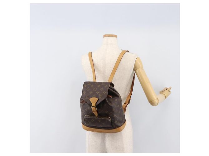 Zaino LOUIS VUITTON Monogram Montsouris MM M51136 LV Auth 202189V Monogramma - vista 28
