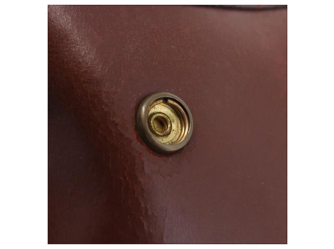 Hermès Borsa a Tracolla HERMES Sako Courchevel Pelle Beige Gold Auth 203791A D'oro - vista 21