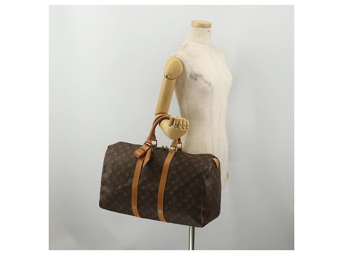 LOUIS VUITTON Monogram Keepall 45 Boston Bag M41428 LV Auth 198955A - view 22