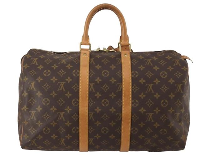 LOUIS VUITTON Monogram Keepall 45 Boston Bag M41428 LV Auth 198955A - view 3