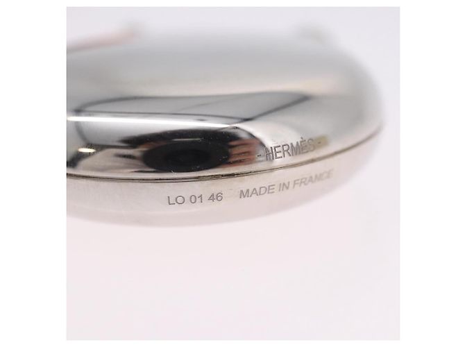 Hermès Charm flacone di profumo HERMES Metallo Argento Auth 203319 - vista 11