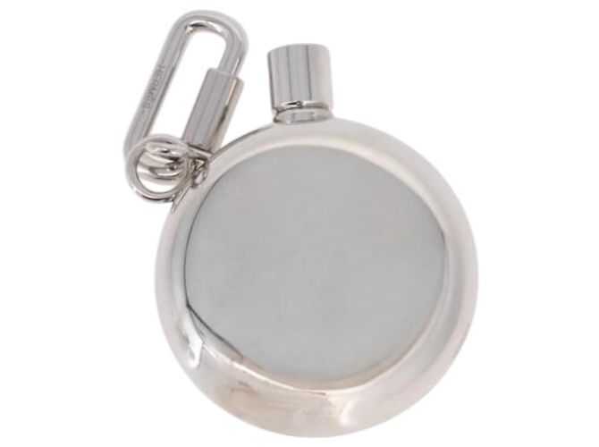 Hermès Charm flacone di profumo HERMES Metallo Argento Auth 203319 - vista 2