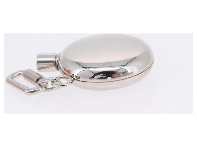 Hermès Charm flacone di profumo HERMES Metallo Argento Auth 203319 - vista 5