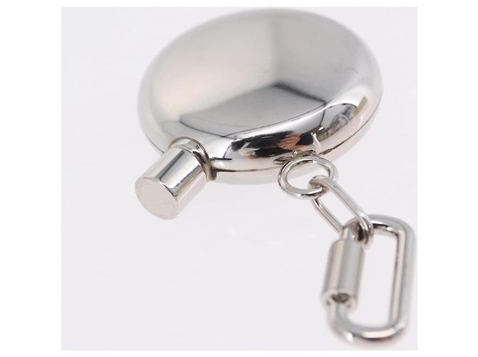 Hermès Charm flacone di profumo HERMES Metallo Argento Auth 203319 - vista 6