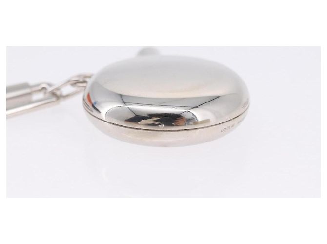 Hermès Charm flacone di profumo HERMES Metallo Argento Auth 203319 - vista 7