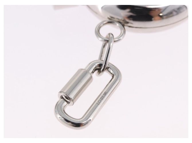 Hermès Charm flacone di profumo HERMES Metallo Argento Auth 203319 - vista 8