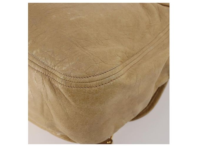 Borsa a tracolla Miu Miu in pelle 2way Beige Gold Auth 199120A D'oro - vista 14