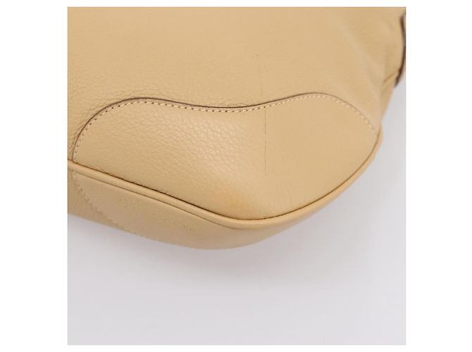 Borsa a tracolla PRADA in pelle beige argento BR3373 Auth am12571V - vista 10