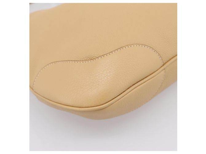 Borsa a tracolla PRADA in pelle beige argento BR3373 Auth am12571V - vista 11