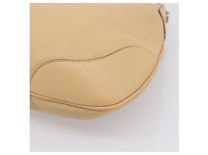 Borsa a tracolla PRADA in pelle beige argento BR3373 Auth am12571V - vista 12