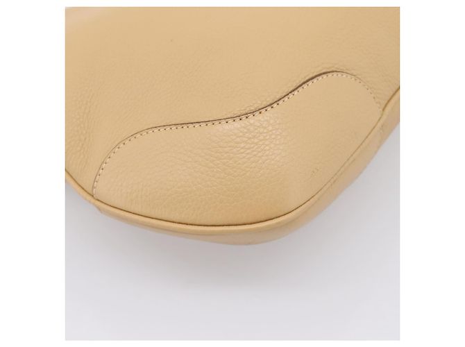 Borsa a tracolla PRADA in pelle beige argento BR3373 Auth am12571V - vista 13