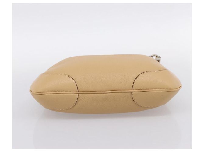 Borsa a tracolla PRADA in pelle beige argento BR3373 Auth am12571V - vista 9