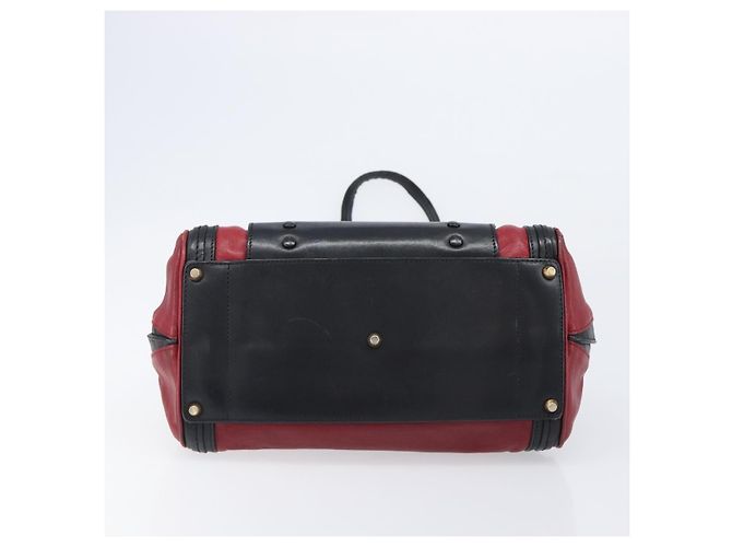 Chloé Bolso Chloe Alice de piel 2way rojo tono dorado Auth ka6070 Roja - vista 12