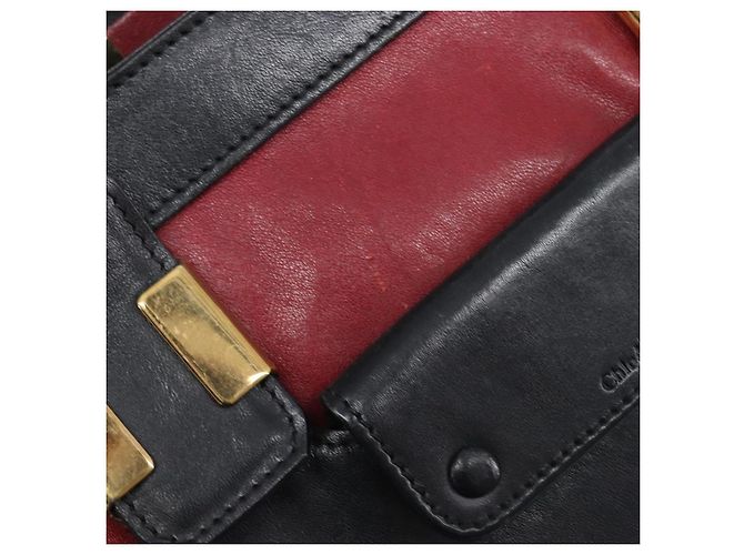 Chloé Bolso Chloe Alice de piel 2way rojo tono dorado Auth ka6070 Roja - vista 17
