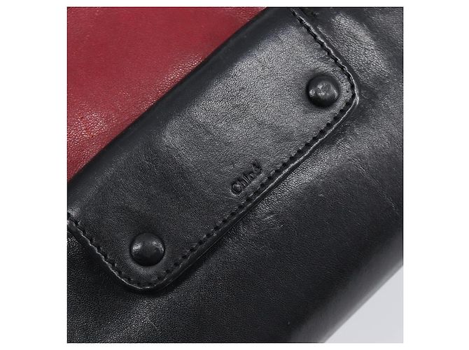 Chloé Bolso Chloe Alice de piel 2way rojo tono dorado Auth ka6070 Roja - vista 18