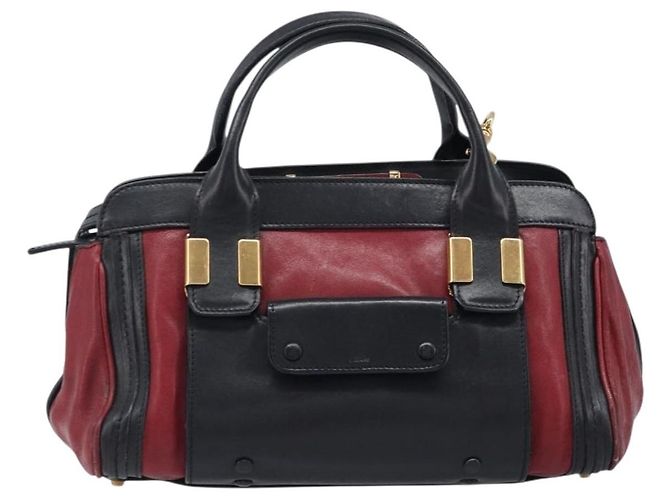 Chloé Bolso Chloe Alice de piel 2way rojo tono dorado Auth ka6070 Roja - vista 2