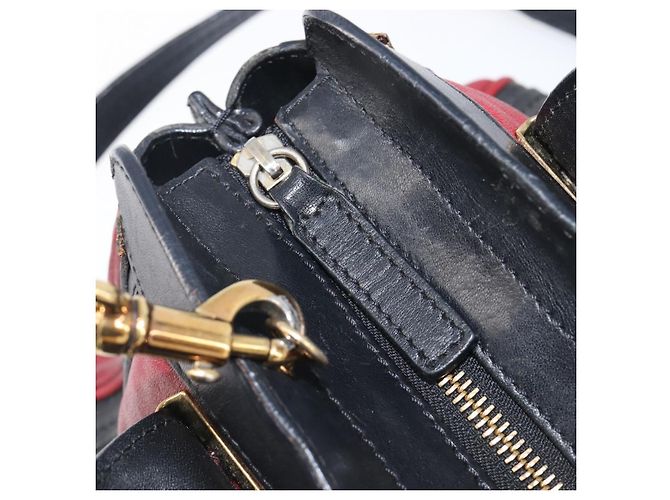 Chloé Bolso Chloe Alice de piel 2way rojo tono dorado Auth ka6070 Roja - vista 20