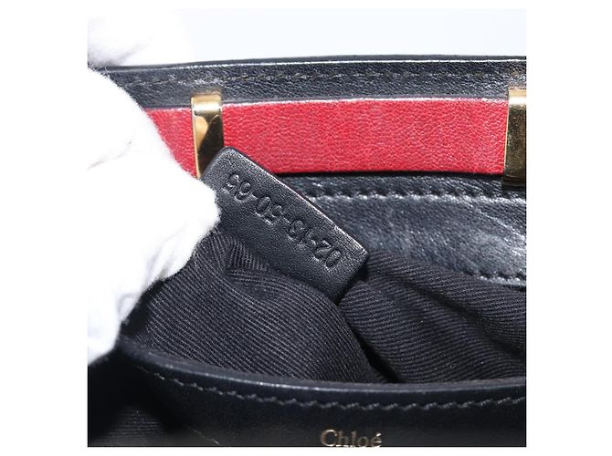 Chloé Bolso Chloe Alice de piel 2way rojo tono dorado Auth ka6070 Roja - vista 27