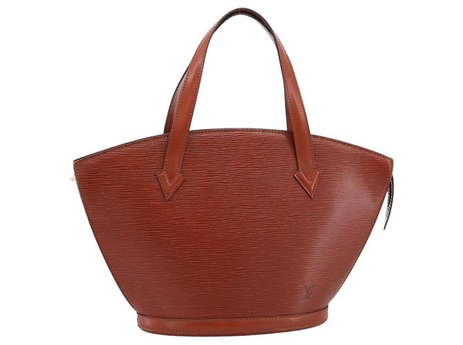LOUIS VUITTON Borsa Shopping Epi Saint Jacques Brown M52263 LV Auth 199450 Marrone - vista 13