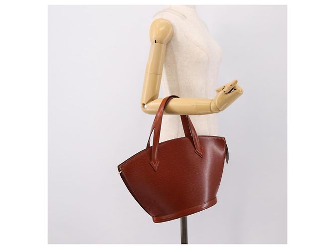 LOUIS VUITTON Borsa Shopping Epi Saint Jacques Brown M52263 LV Auth 199450 Marrone - vista 21