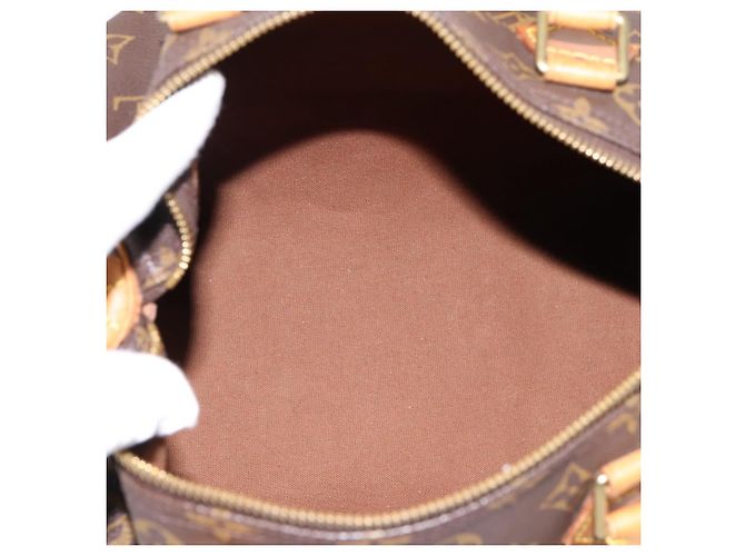 LOUIS VUITTON Monogram Speedy 30 Hand Bag M41526 LV Auth 200911A Monogramma - vista 10