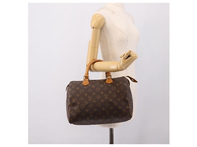LOUIS VUITTON Monogram Speedy 30 Hand Bag M41526 LV Auth 200911A Monogramma - vista 20