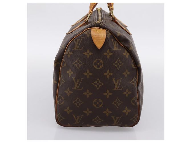 LOUIS VUITTON Monogram Speedy 30 Hand Bag M41526 LV Auth 200911A Monogramma - vista 3
