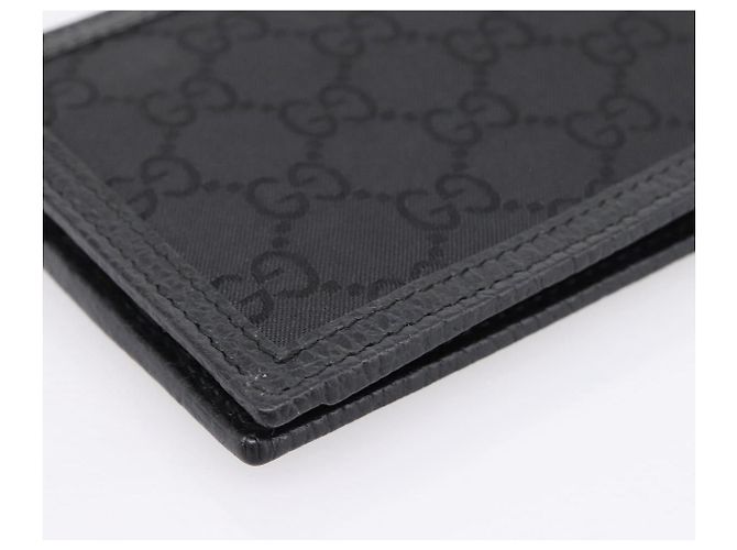 Portafoglio GUCCI GG Canvas Nero 115048 Auth 202719M - vista 11