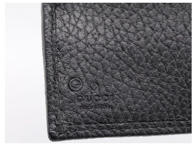 Portafoglio GUCCI GG Canvas Nero 115048 Auth 202719M - vista 12