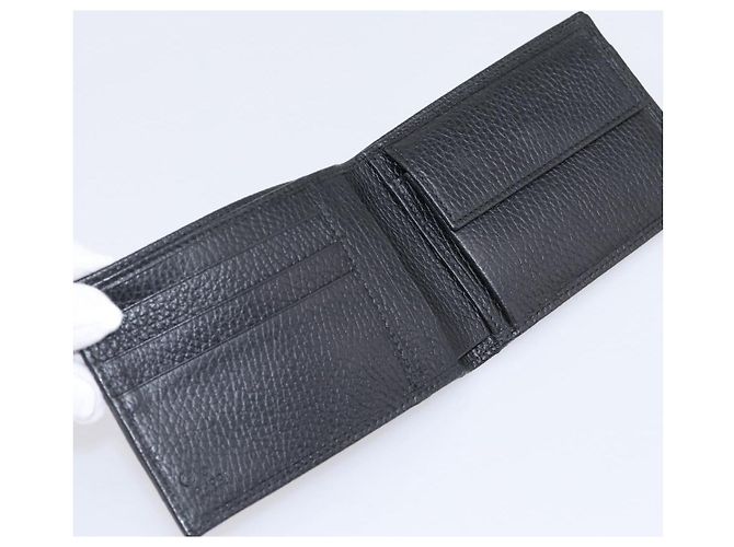 Portafoglio GUCCI GG Canvas Nero 115048 Auth 202719M - vista 13