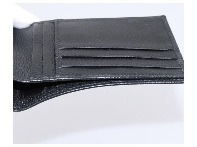 Portafoglio GUCCI GG Canvas Nero 115048 Auth 202719M - vista 14