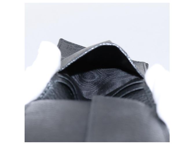Portafoglio GUCCI GG Canvas Nero 115048 Auth 202719M - vista 15