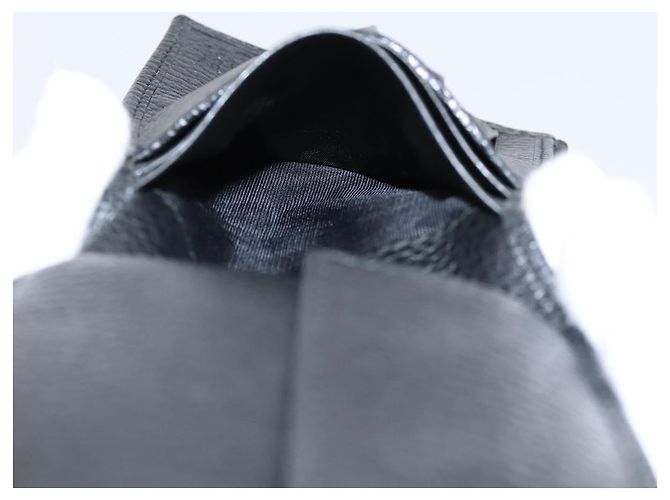Portafoglio GUCCI GG Canvas Nero 115048 Auth 202719M - vista 16