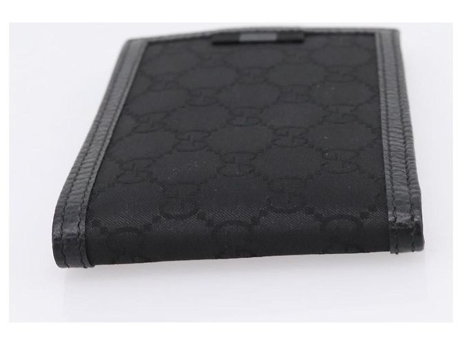 Portafoglio GUCCI GG Canvas Nero 115048 Auth 202719M - vista 5