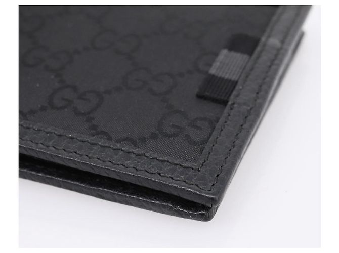 Portafoglio GUCCI GG Canvas Nero 115048 Auth 202719M - vista 8