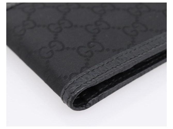 Portafoglio GUCCI GG Canvas Nero 115048 Auth 202719M - vista 9