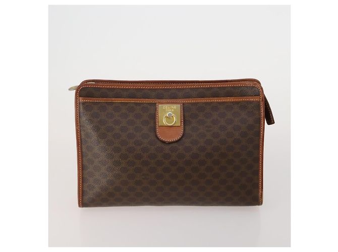 Set di 2 borse Burberrys Celine Gucci Cartier GG Canvas Macadam Canvas Auth 183570 Nero Beige Bordò - vista 2